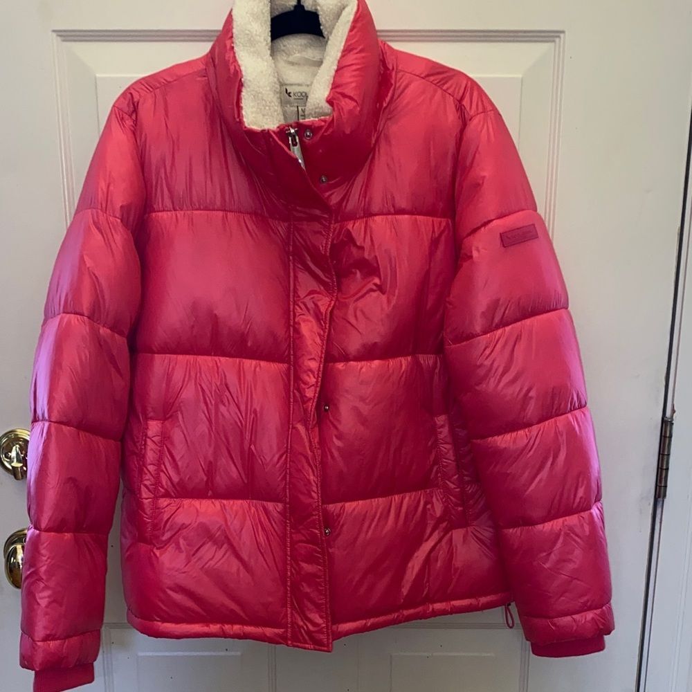 Koolaburra Women's Pink Puffer UGG Jacket Large